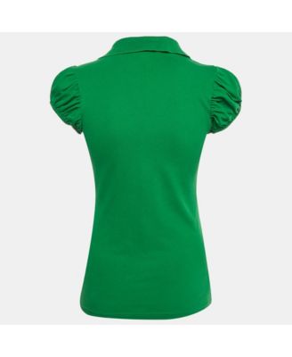 Women's Pique Puff Sleeve Polo T-Shirt