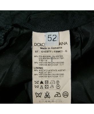 Men's Black Pinstripe Crepe Formal Trousers