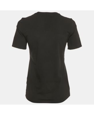 Women's Black Jersey Crewneck T-Shirt