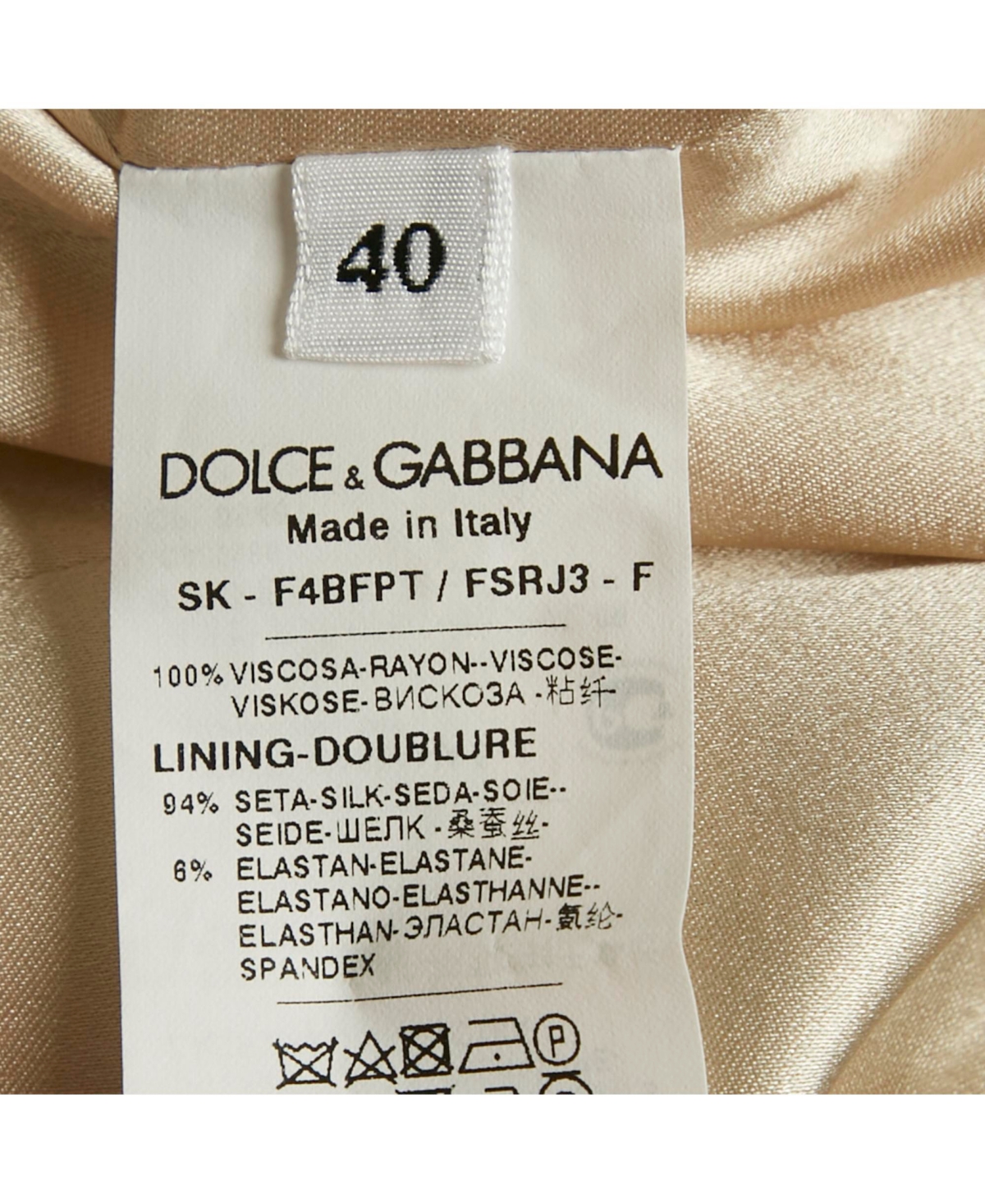 Pre-Owned Dolce & Gabbana Women's Blue Chicken Print Crepe Midi Skirt