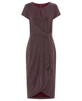 Women's Sparkle Faux Wrap Dress