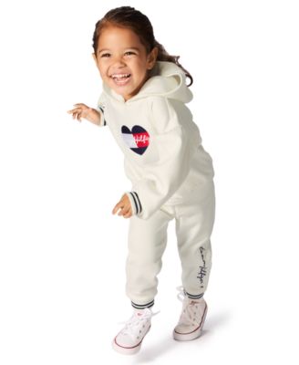 Girls' 4-6X Oversized Hoodie and Graphic Print Joggers, 2-Piece Set