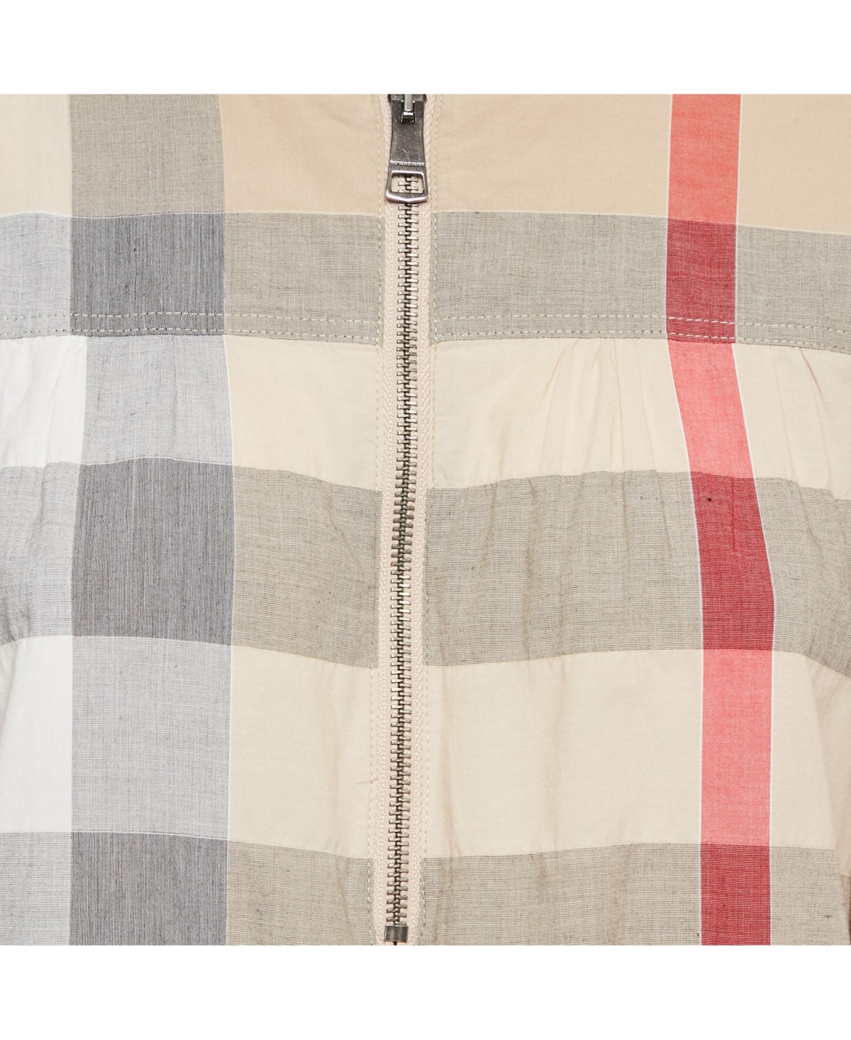 Pre-Owned Burberry Women's Brit Checked Cotton Tunic