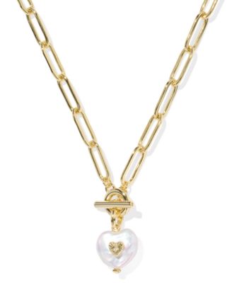 Gold Plated Heart Pendant Necklace