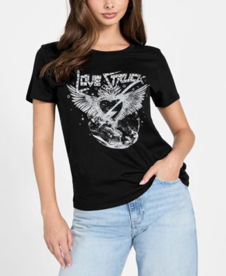 Women's Short-Sleeve Love Struck Print T-Shirt