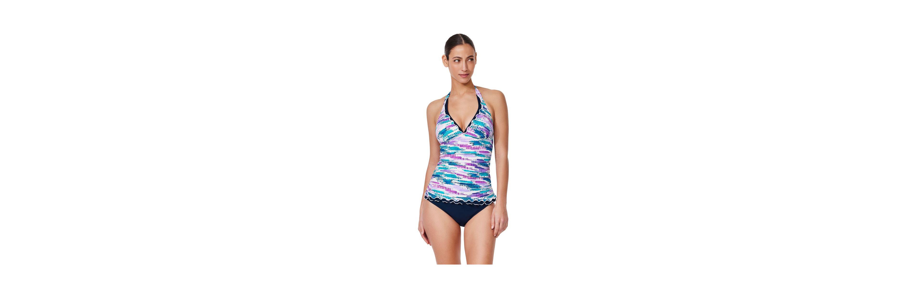 Profile by Gottex Women's Canva Tricolore Halter Tankini Top