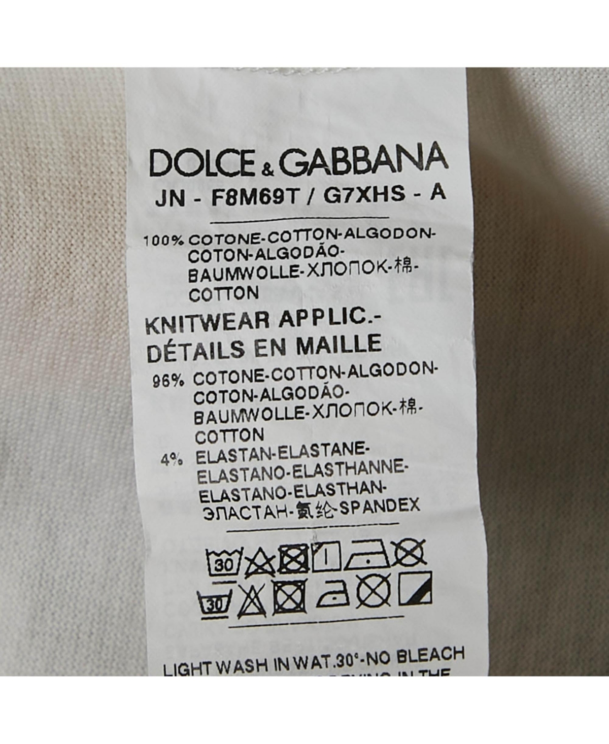 Pre-Owned Dolce & Gabbana Women's White Printed Cotton Sleeveless T-Shirt