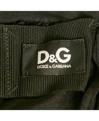 Women's D&g Black Crinkled Silk Sleeveless Top