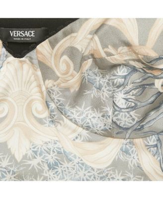 Women's Printed Silk Blend Lace Trim Bralette Top