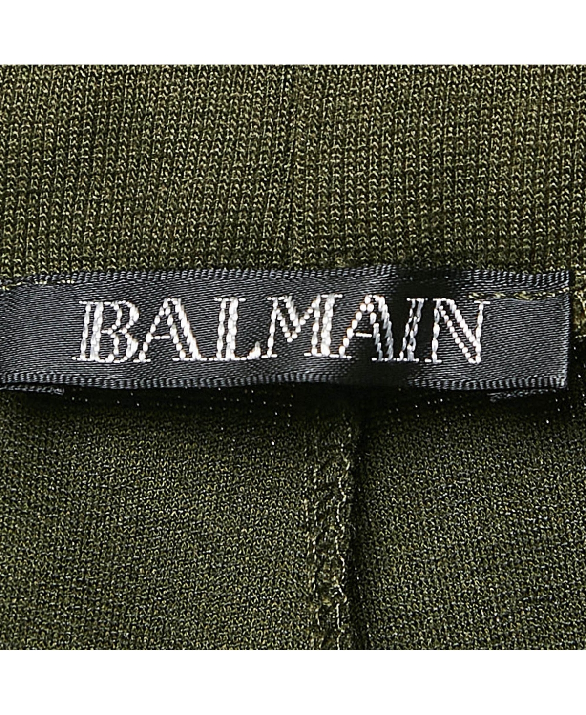 Pre-Owned Balmain Men's Green Jersey Pintuck Detail Track Pants