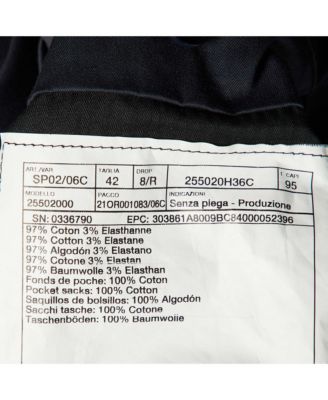 Men's Midnight Blue Cotton Regular Fit Pants