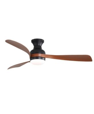 52-inch   3-Blade Flush Mount Ceiling Fan with Led Light and Remote Control