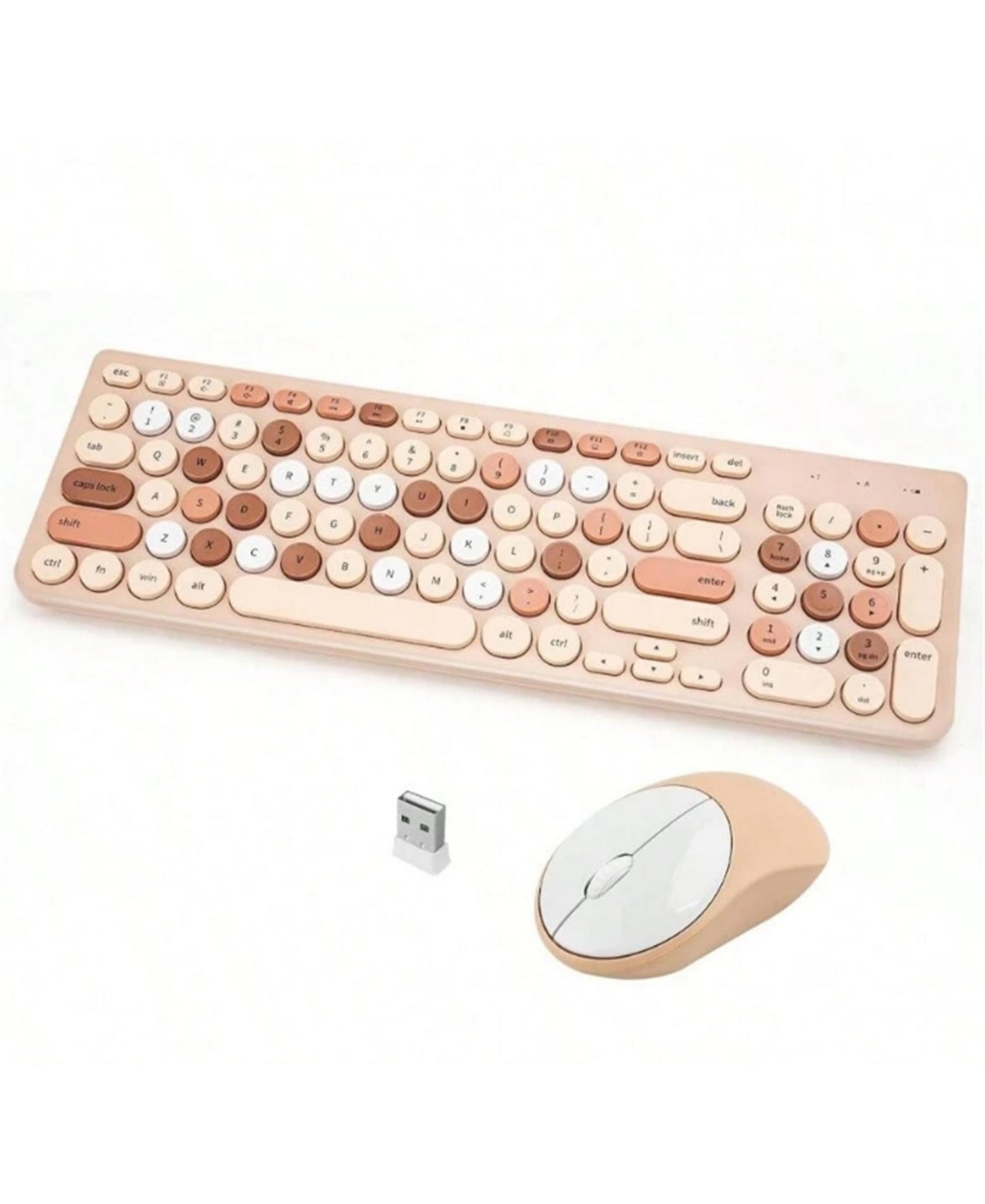 risokeys Wireless Keyboard and Mouse Combo, 2.4GHz Wireless Keyboard Mouse for Computer, Desktop, Laptop