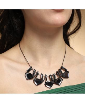 Women's The Stake-Gem Collar Necklace - Space Grey