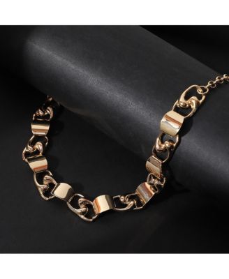 Women's The SwirlBlock-Link Chain Necklace - California Gold