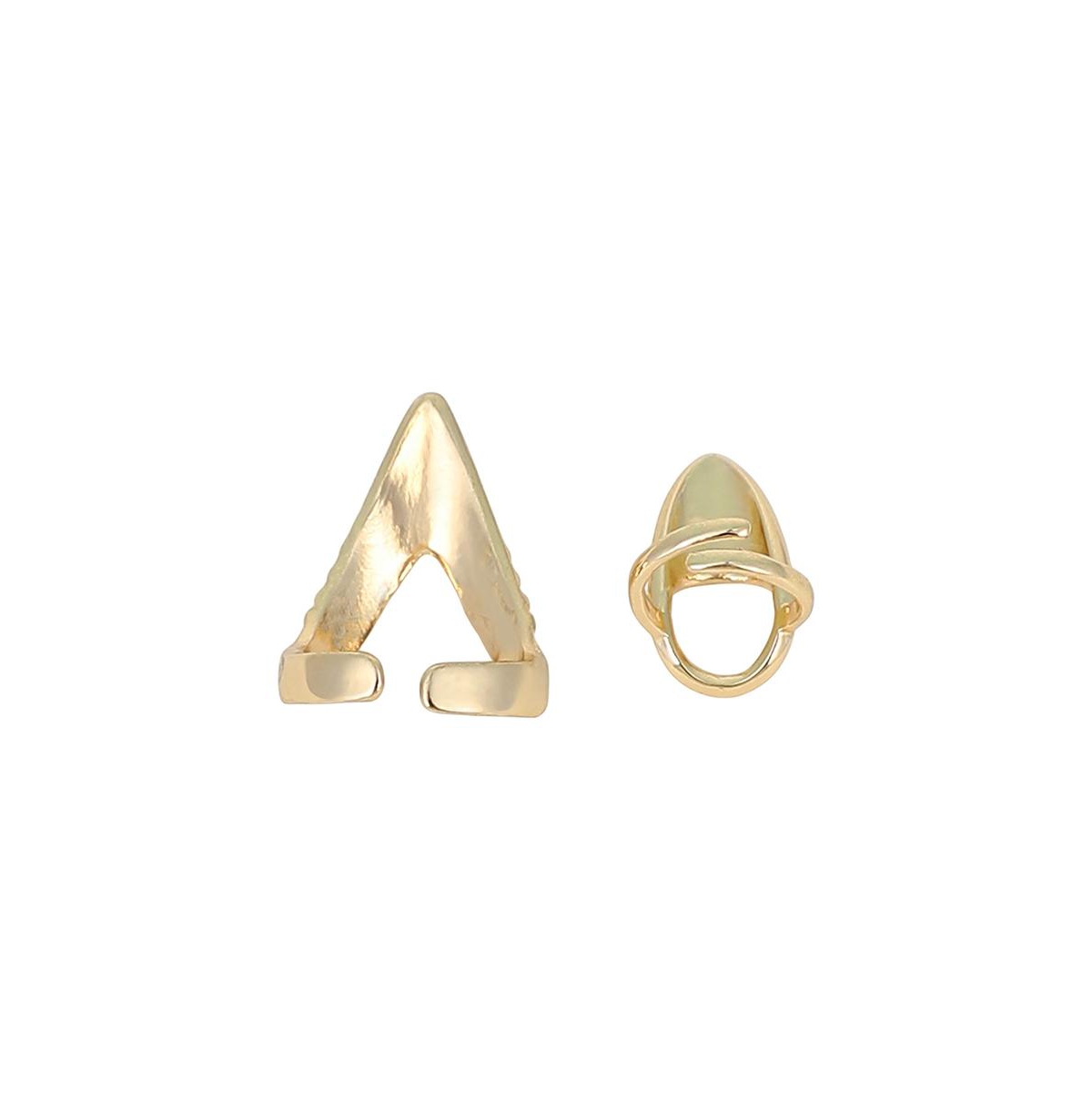 Women's The Piercer Nail Rings - California Gold (Set Of 2)