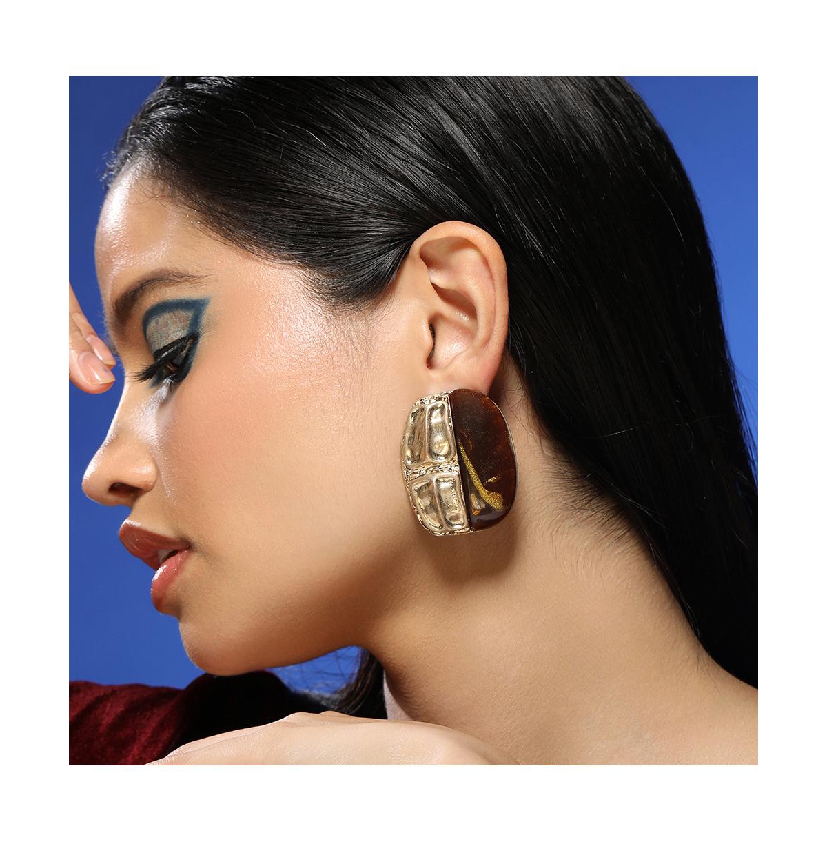 Women's The Nefertiti Statement Earrings - Antique Gold