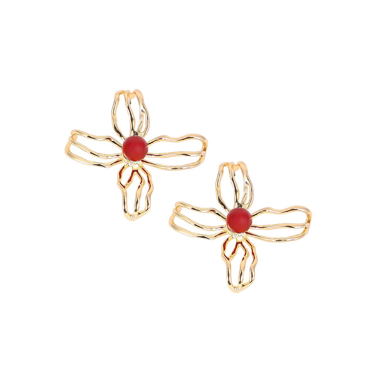 Women's The Arachnid-Flora Statement Earrings - California Gold
