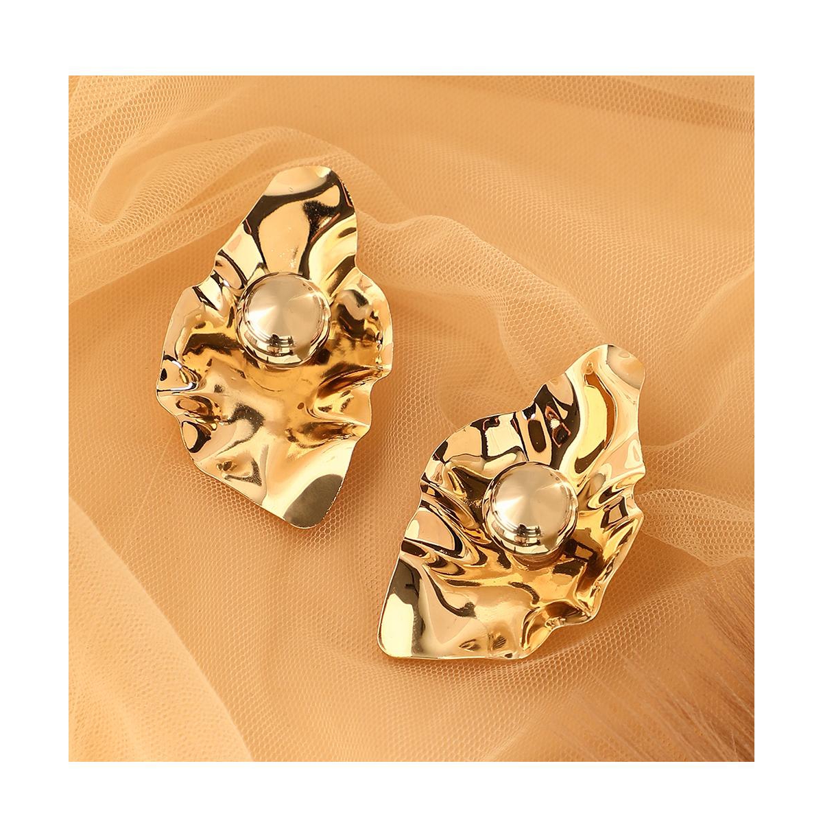 Women's The Techno-Flora Statement Earrings - California Gold