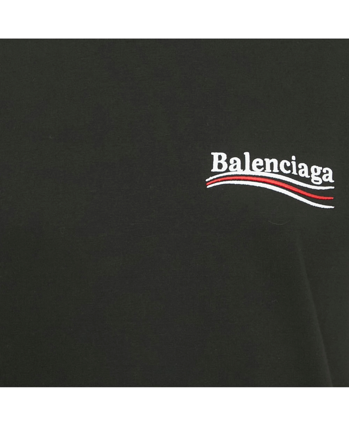 Pre-Owned Balenciaga Women's Women'sLogo Embroidery Cotton Crewneck Small Fit T-Shirt