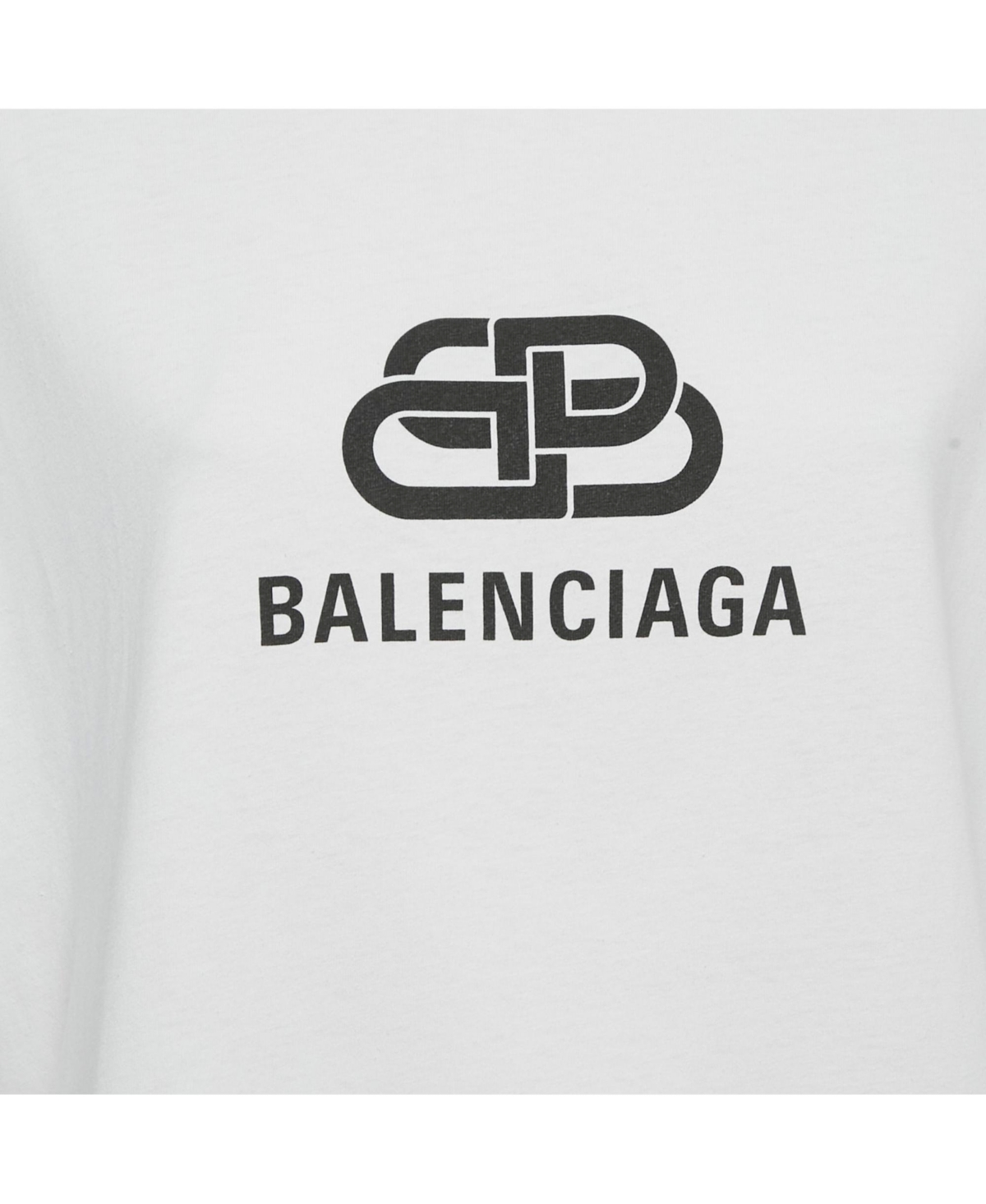 Pre-Owned Balenciaga Women's Logo Print Jersey Crewneck T-Shirt