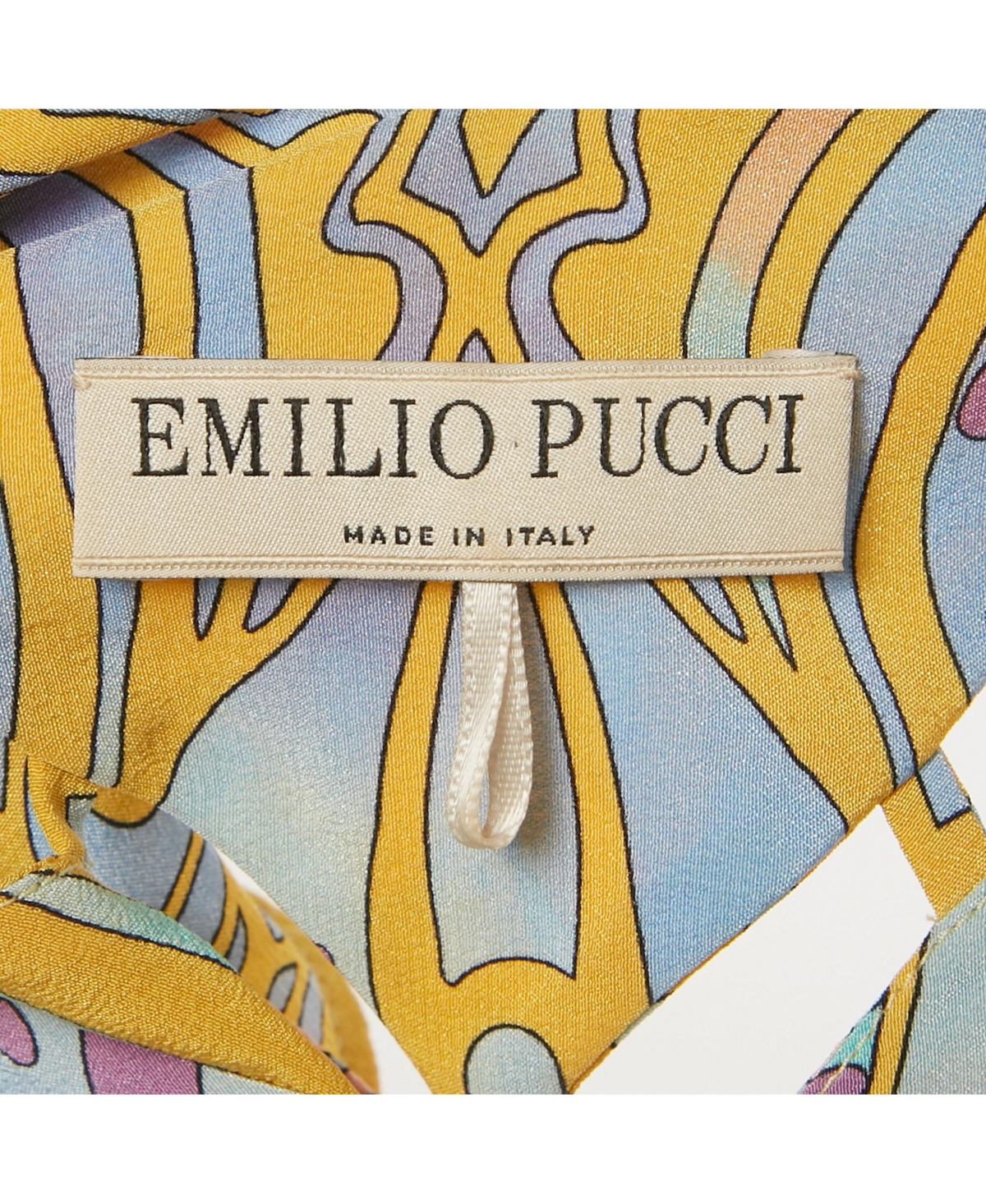 Pre-Owned Emilio Pucci Women's Printed Silk Sleeveless Top
