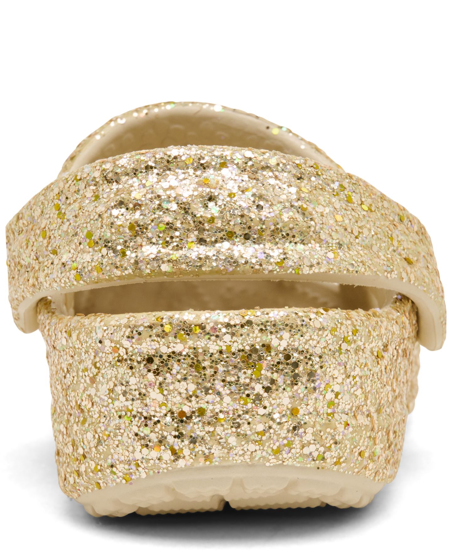 Сабо Crocs Chunky Glitter Classic Clogs для девочек-малышей, цвет: Песчаниковый — фото 5