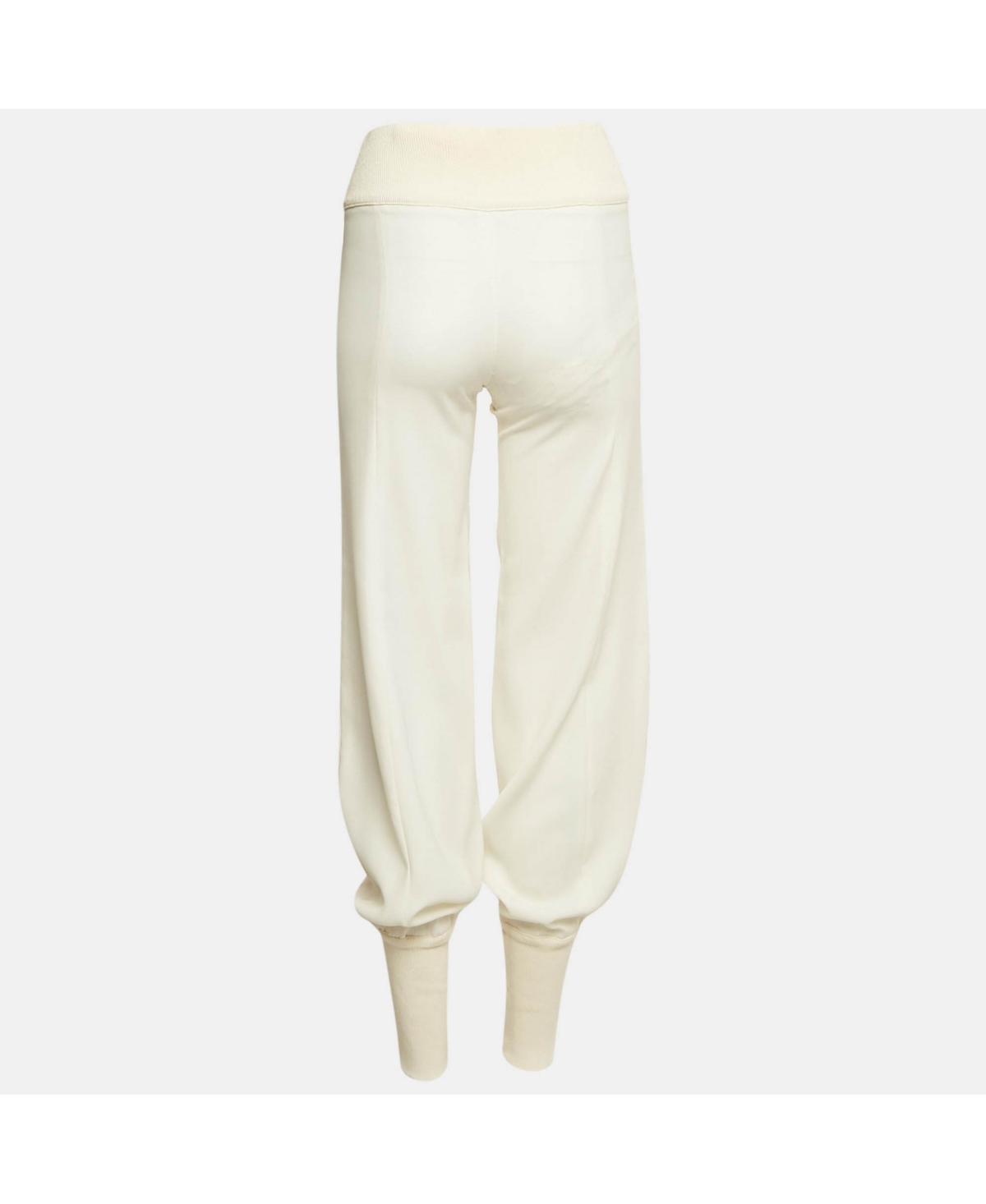 Pre-Owned Versace Women's Jeans Couture Chiffon And Rib Knit Trim Joggers