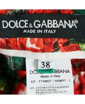 Women's Multicolor Floral Print Jacquard Trousers