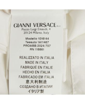 Women's White Cotton Poplin Short Sleeve Sangallo Shirt