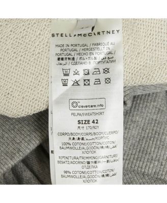 Women's Black Studded Logo Cotton Knit Oversized Sweatshirt