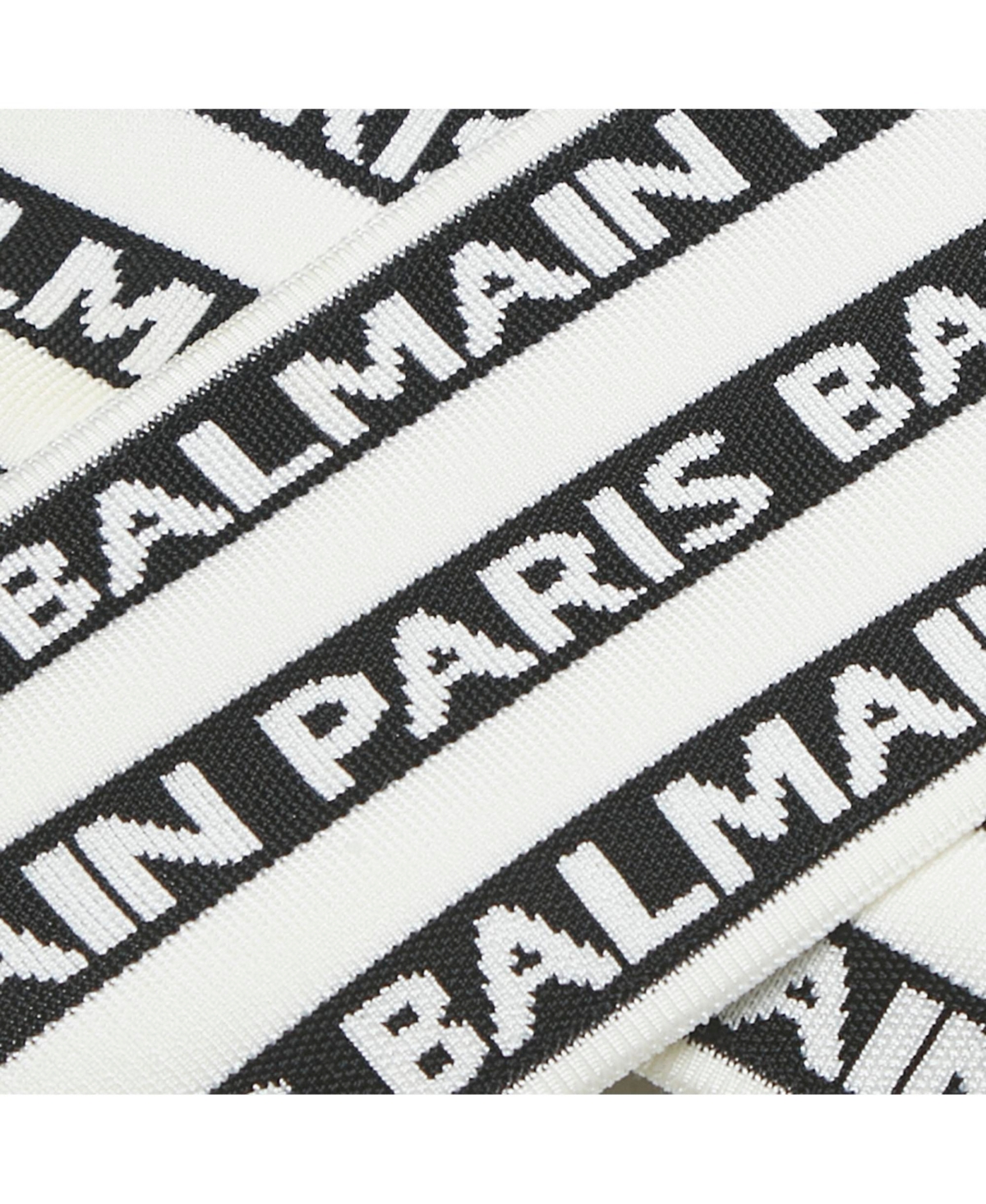 Pre-Owned Balmain Women's Logo All Over Knit Crossover Banded Top