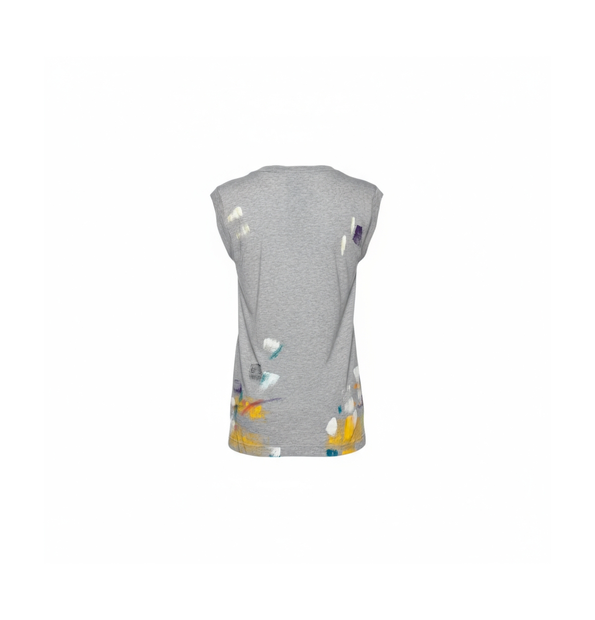 Pre-Owned Dolce & Gabbana Women's Grey Limited Edition Hand Painted Top