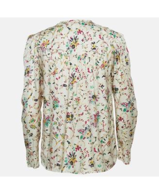 Women's Etoile Multicolor Print Crepe Long Sleeve Blouse