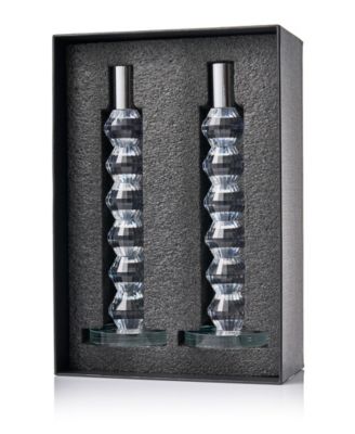 Reed Candlesticks, Set of 2