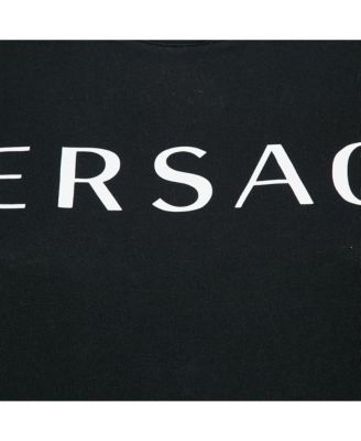 Women's Black Logo Print Cotton T-Shirt