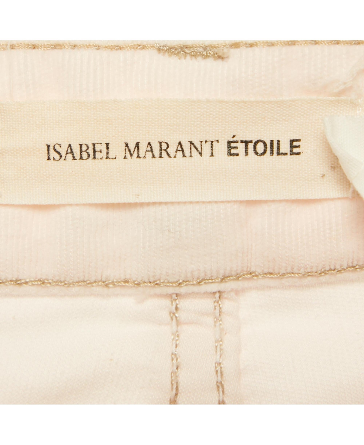 Pre-Owned Isabel Marant Women's Etoile Pink Corduroy Skinny Fit Jeans
