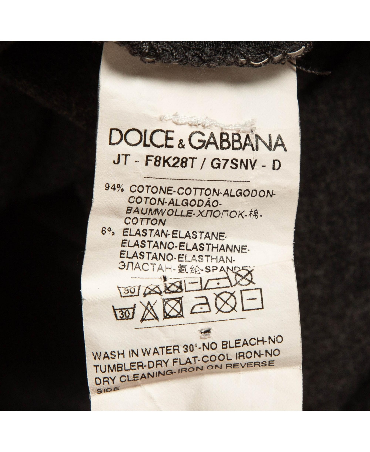 Pre-Owned Dolce & Gabbana Women's Grey Applique Cotton T-Shirt