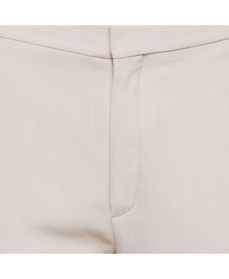 Women's Pink Crepe Regular Trousers