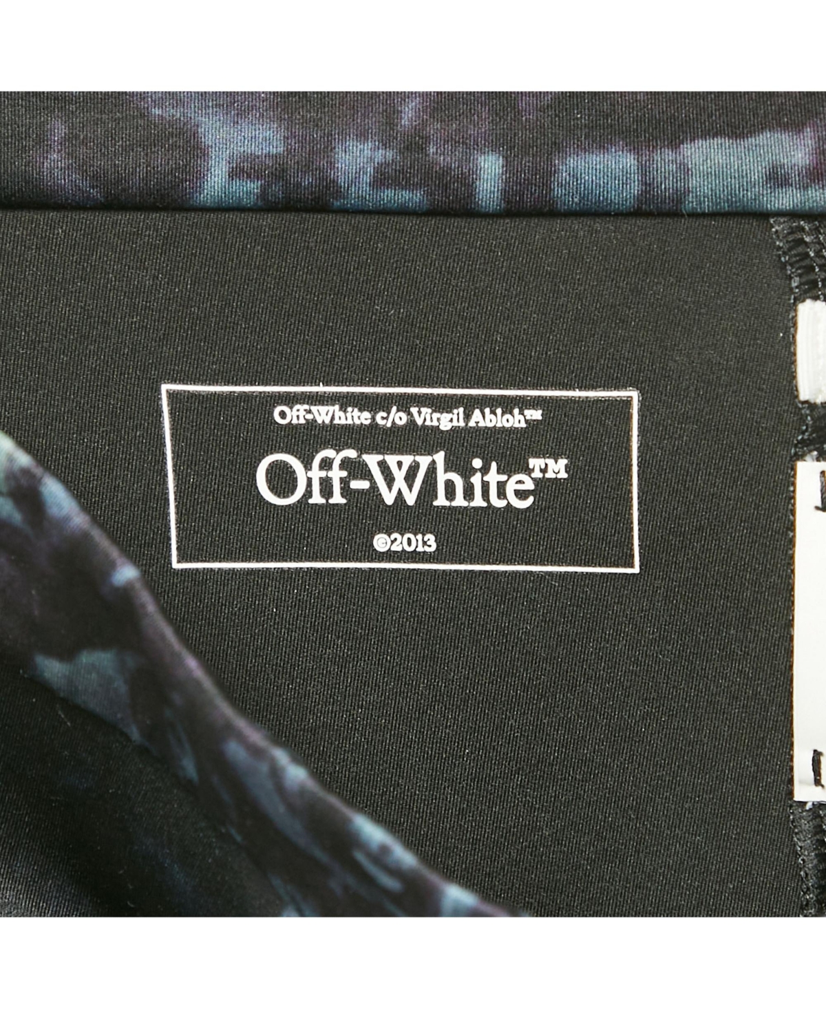 Pre-Owned Off-White Women's Black Abstract Print Jersey Flared Leggings