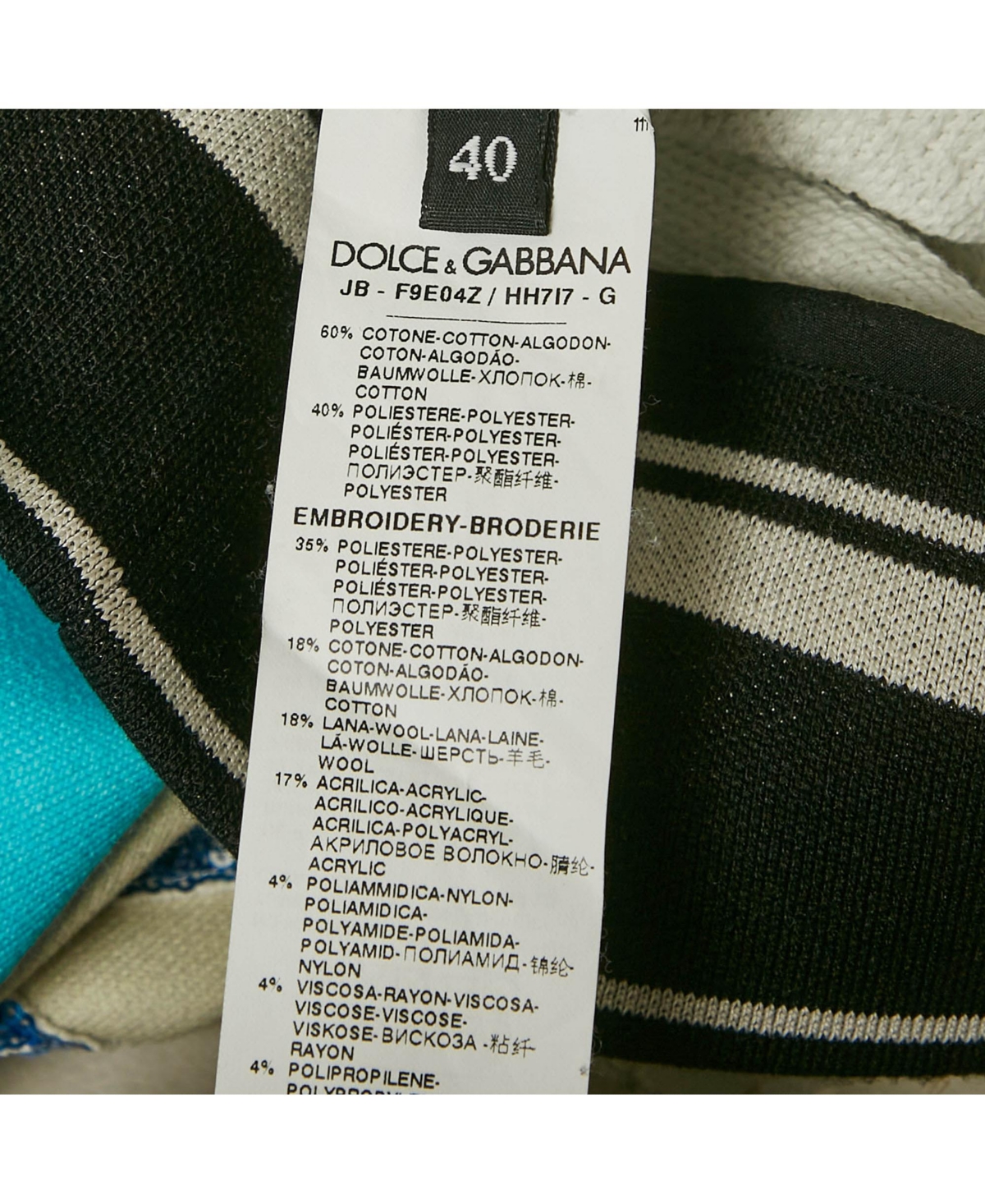 Pre-Owned Dolce & Gabbana Women's Green/blue Year Of The Pig Print Cotton Sequin Sweatshirt