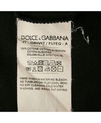 Men's Black Logo Plaque Jersey Crewneck T-Shirt