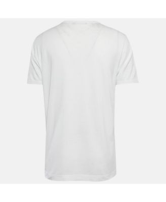 Men's White Jersey Crewneck T-Shirt