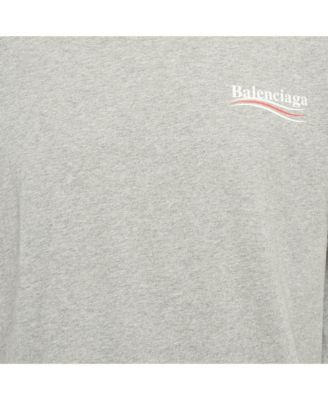 Men's Grey Political Campaign Print Jersey T-Shirt