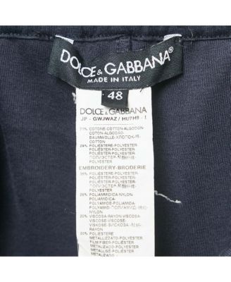 Men's Dolce & Gabbana Pre-Owned Blue Cotton Knit Shorts