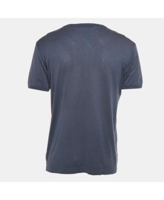 Men's Blue Jersey Crew Neck T-Shirt