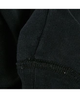 Women's Black Embroidered Cotton Crewneck Sweatshirt