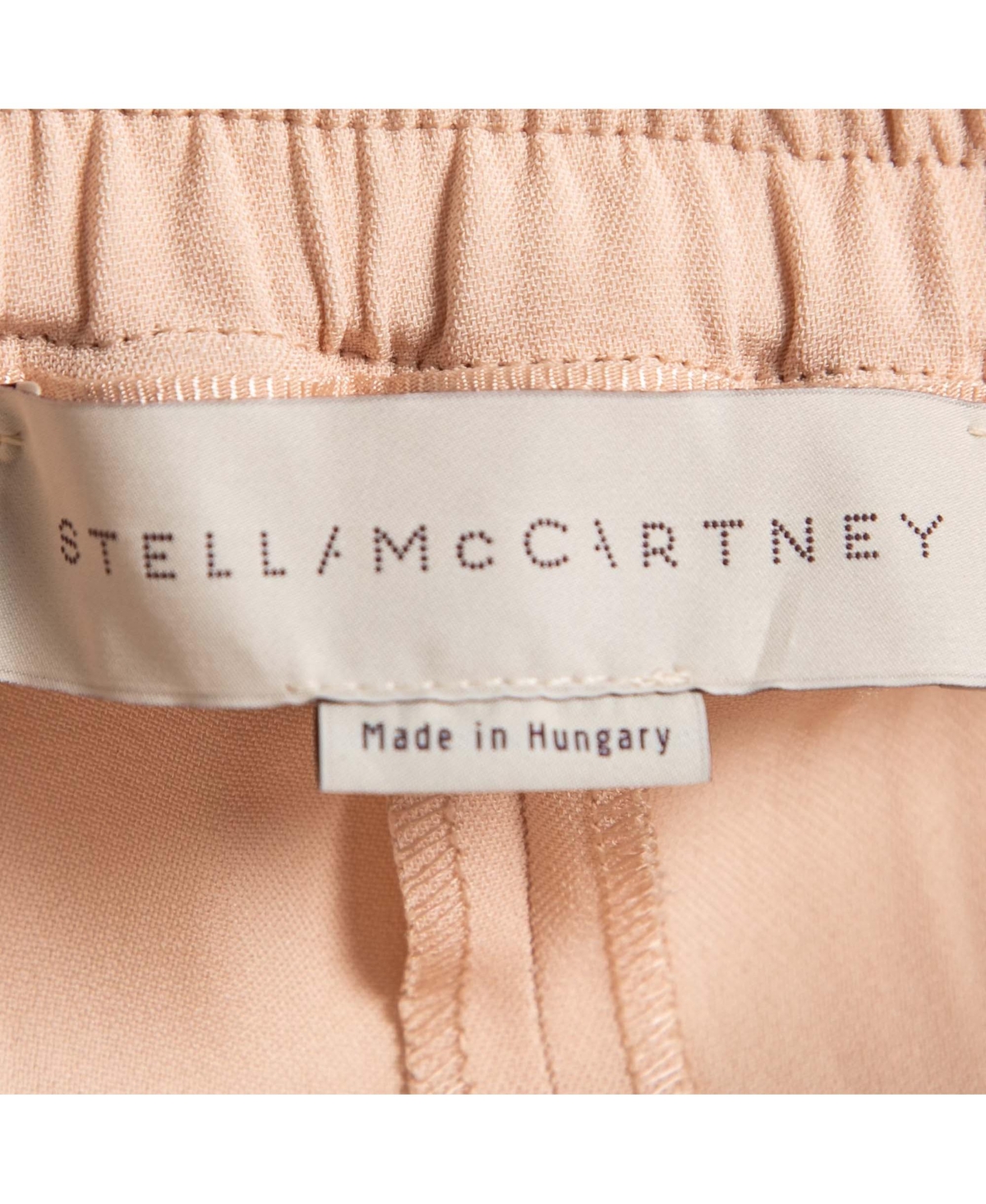 Pre-Owned Stella Mccartney Women's Light Pink Crepe Rib Knit Trimmed Pants