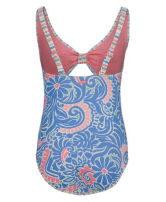 Girls' 7-16 Floral One-Piece Swimsuit