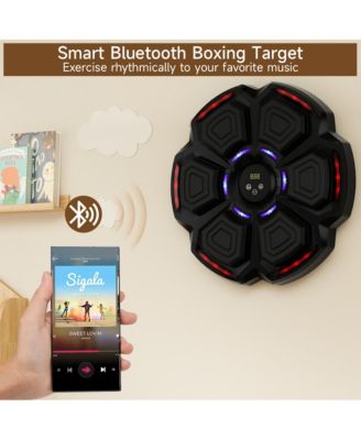 Music Boxing Machine with 9 Speeds & Bluetooth, LED Punch Tracker for Family Fitness
